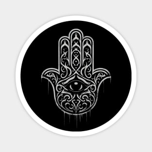 Creepy Gothic Hamsa Hand Magnet